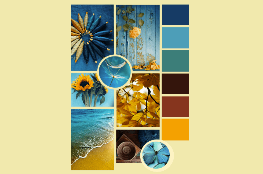 Autumn Vibe Color Palette Moodboard