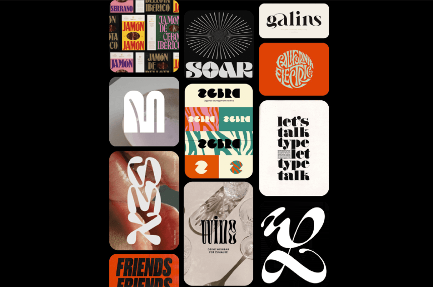 Typography Design Letter Patterns Moodboards