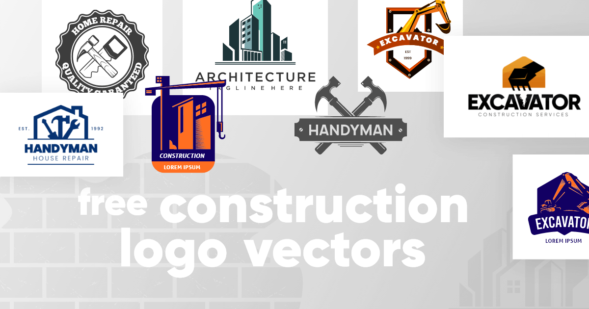 construction company logo design free