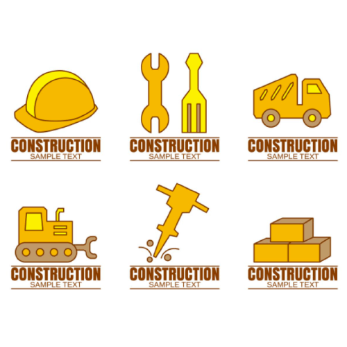 Free Construction Company Vector Logo Set