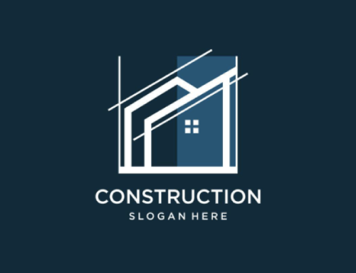 Creative Blueprint Architecture Construction Company Logo Set