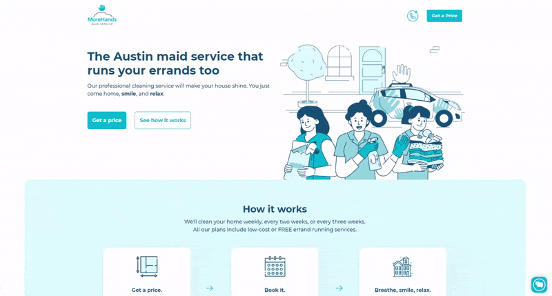 Professional Cleaning Services Small Business Website Design