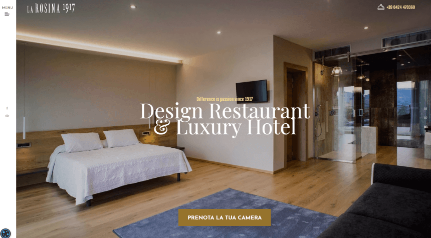 Travel Agencies and Hotel Business Web Design Example Luxury Hotel and Design Restaurant