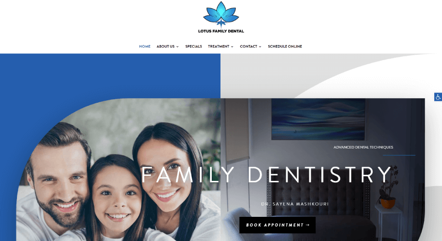 Websites Design Examples Medical Dental Local Services Website