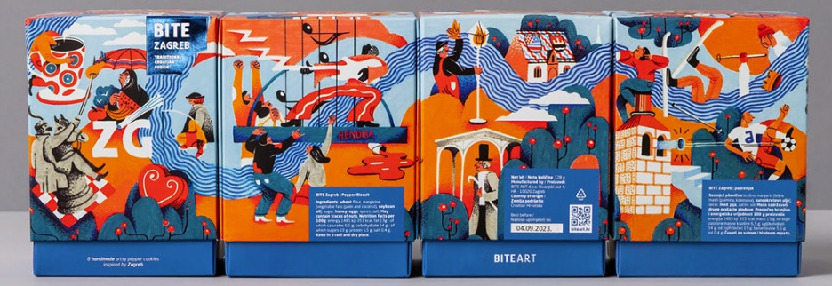 BiteArt Illustrations in Packaging Design