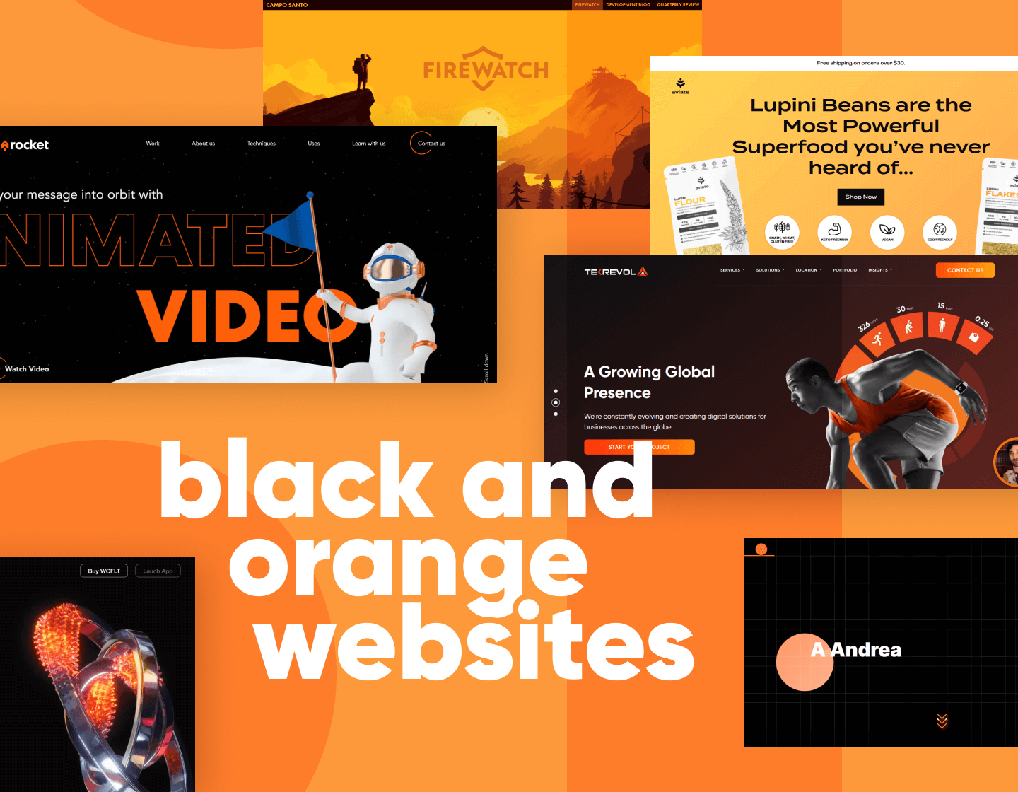 15 Black and Orange Website Designs to Fire You Up - RGD