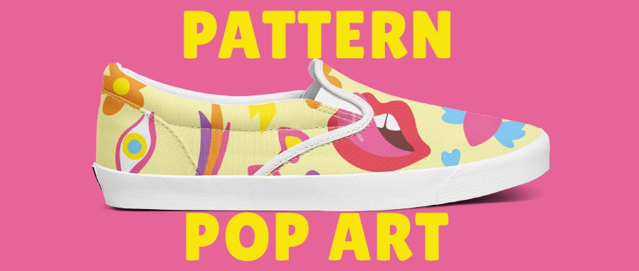 Creative Pop Art Lips Pattern by Yippie House Work-