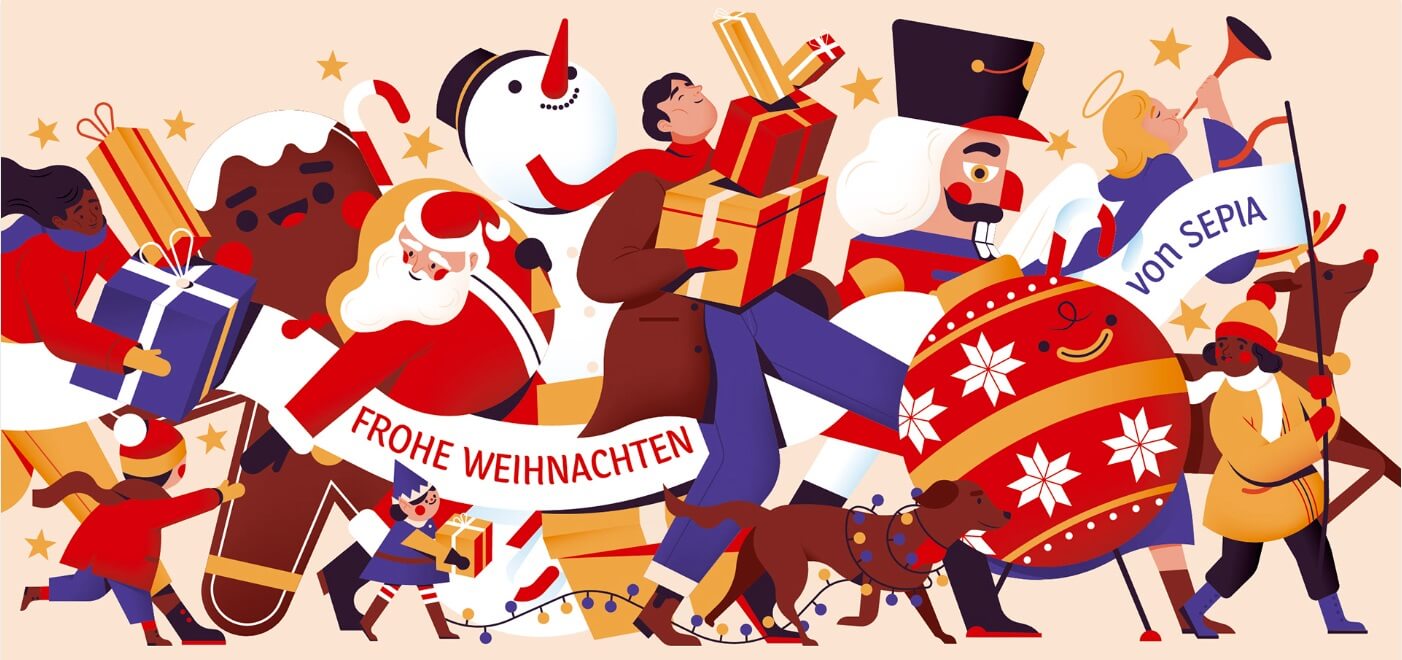 Christmas Art Illustration by Anton Hallmann