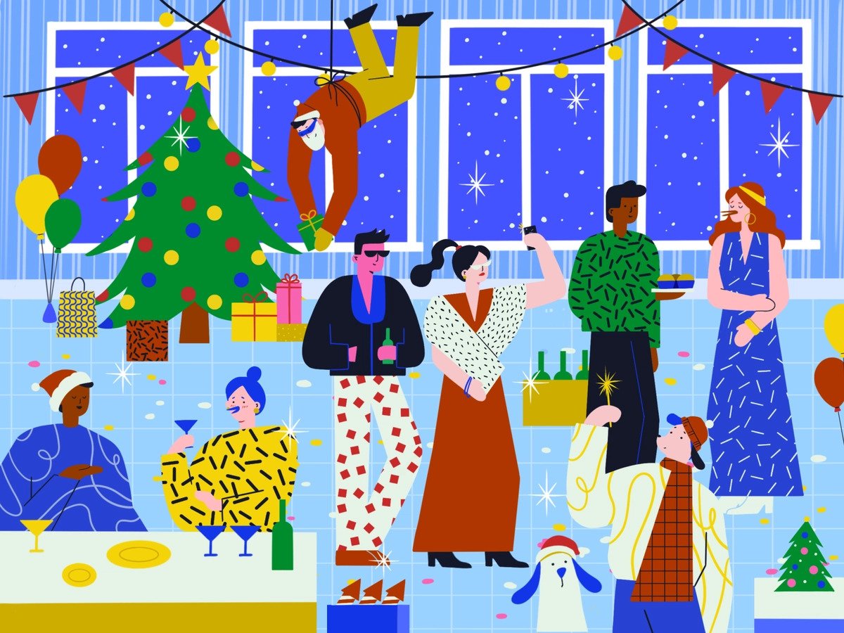 Christmas Party Illustration by Phenomenon Studio