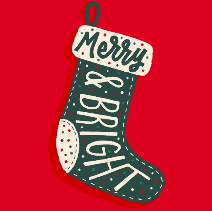 Christmas Sock Illustration by Brad Hansen