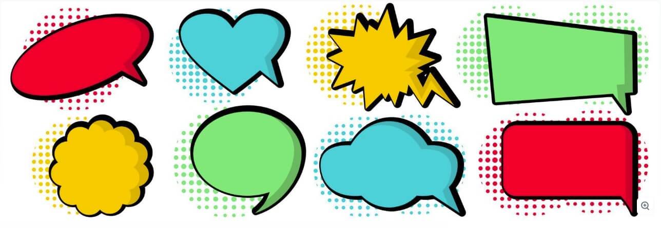 cartoon thought bubbles clip art