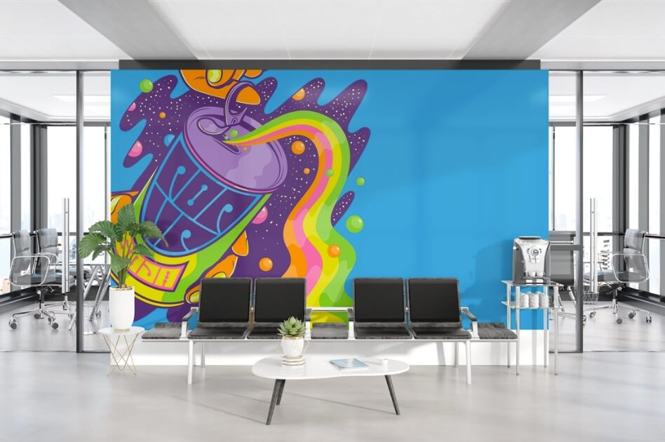 Colorful Graffiti Pop Art Wall by Roberlan Borges Paresqui