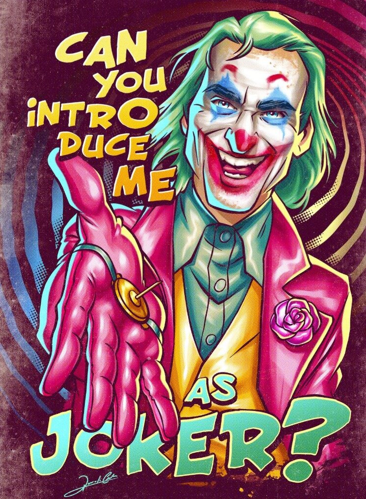 Joker Artistic Pop Art Poster by Renato Cunha