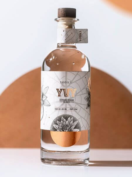 Metallic Effect in Vodka Label Design