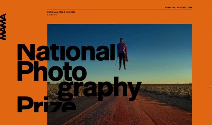 National Photography Example of No Spacing Typography in Graphic Design Trends