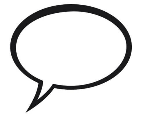 Printable Speech Bubble PNG Template