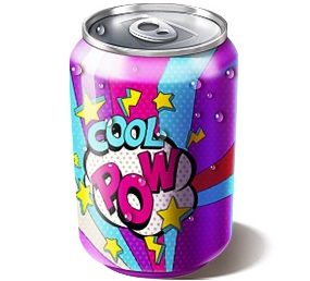 Soda Drink Pop Art Candy Color Package Design by Tatyana Koidanov