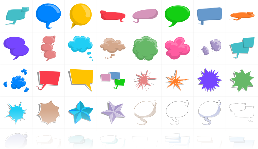 talk bubble vector png