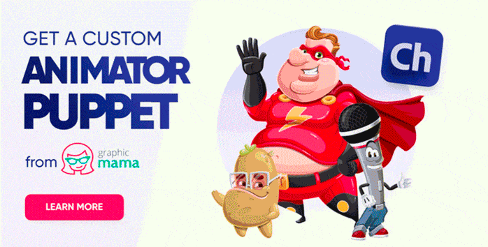 Graphic Mama studio costum character animator puppets