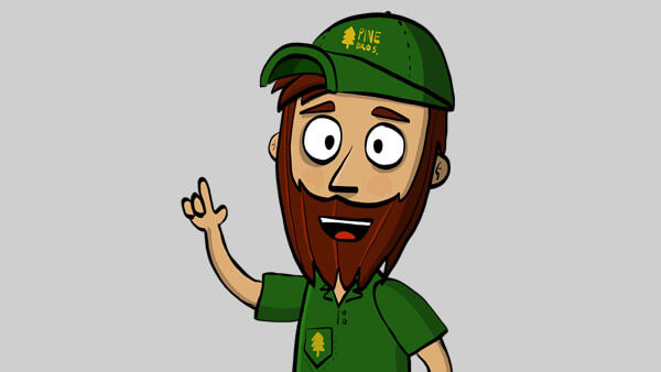 Man with beard character animator puppet