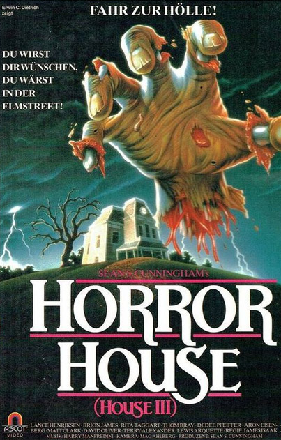 80s horror house movie poster example