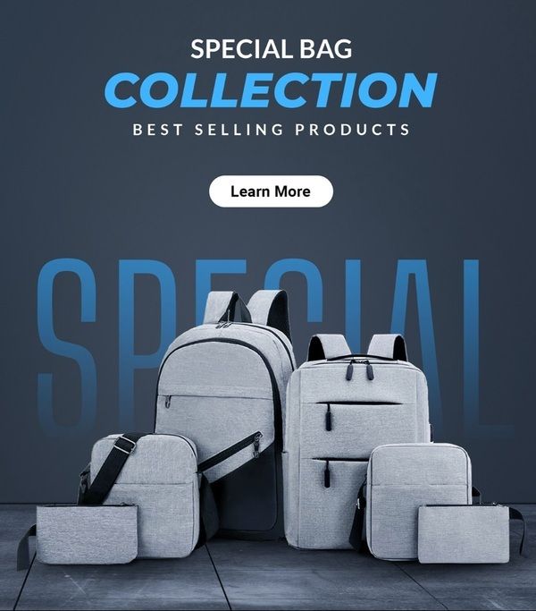 Bags Advertising Graphic Design Example