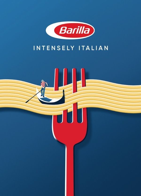 Barilla Pasta Advertising Design Example