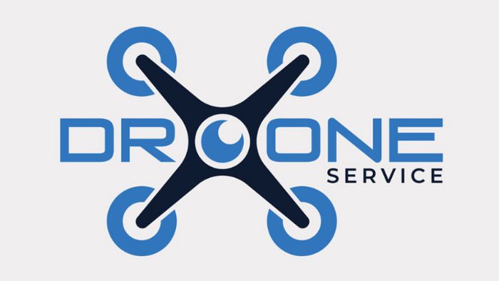 Drone - Flat Logo Design