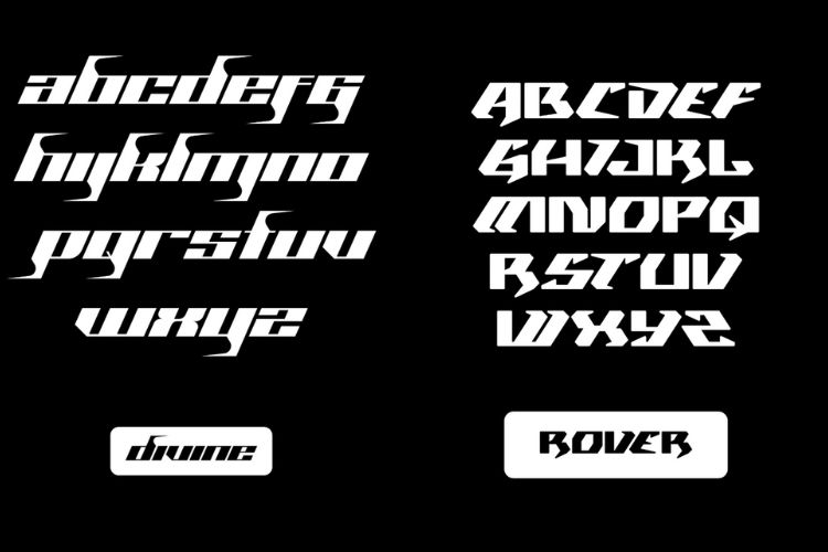 Free Display Fonts Typeface Design Examples