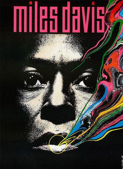 Miles Davis experimental graphic design from 1980