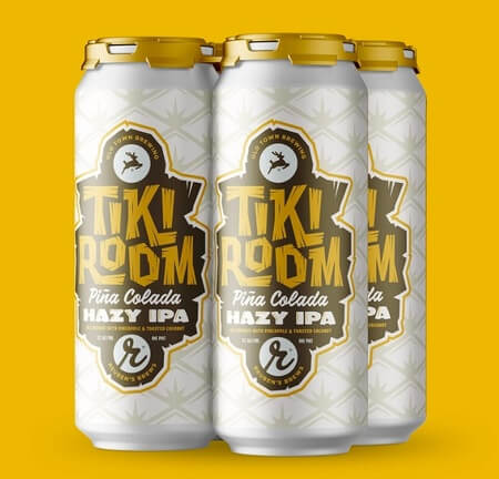 Typography design example on Beer Can