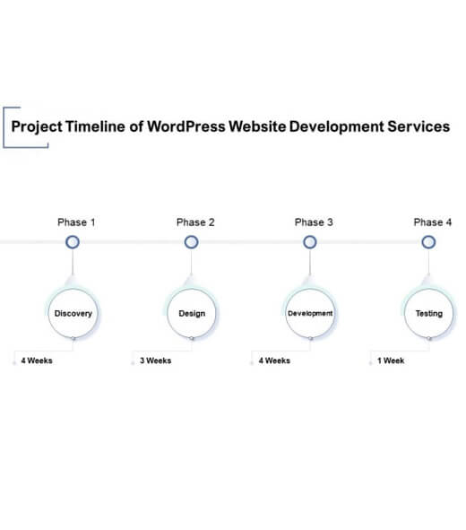 WordPress building process infographic template design