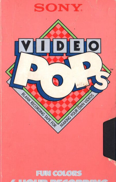 Blank video tape look cover design example