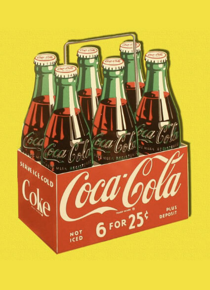 Coca-Cola illustration graphic design 70s