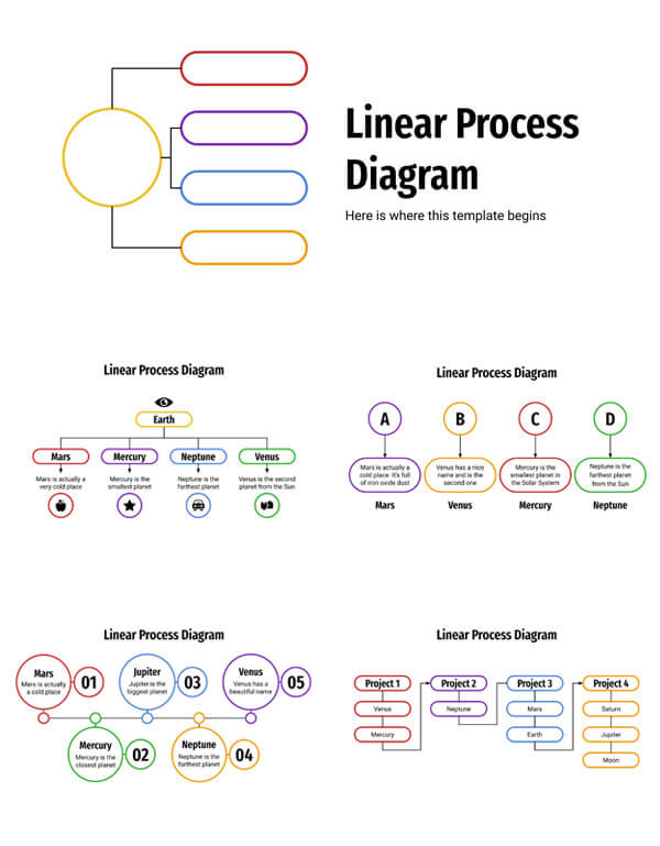 Process diagram infographic