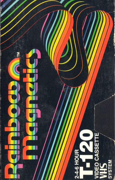 Vintage colorful clean video tape graphic design