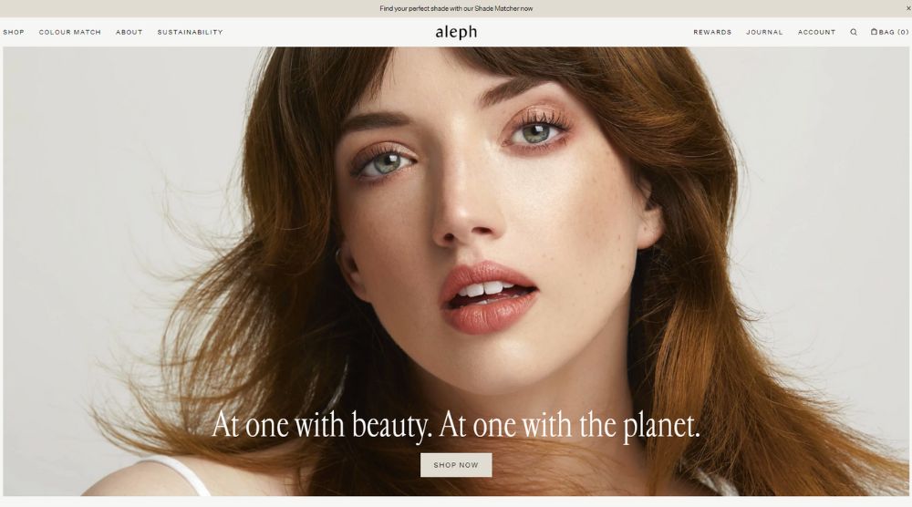 Aleph Beauty Natural Cosmetics Shopify Store