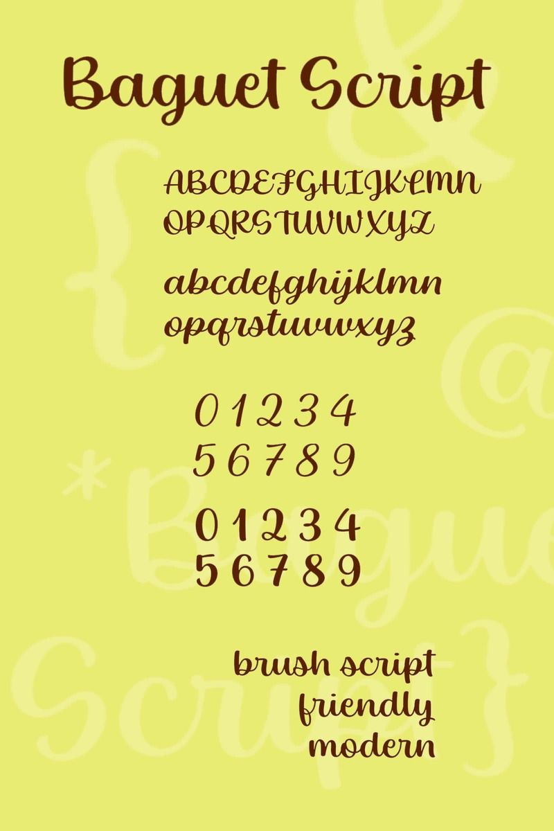 Baguet Script Font