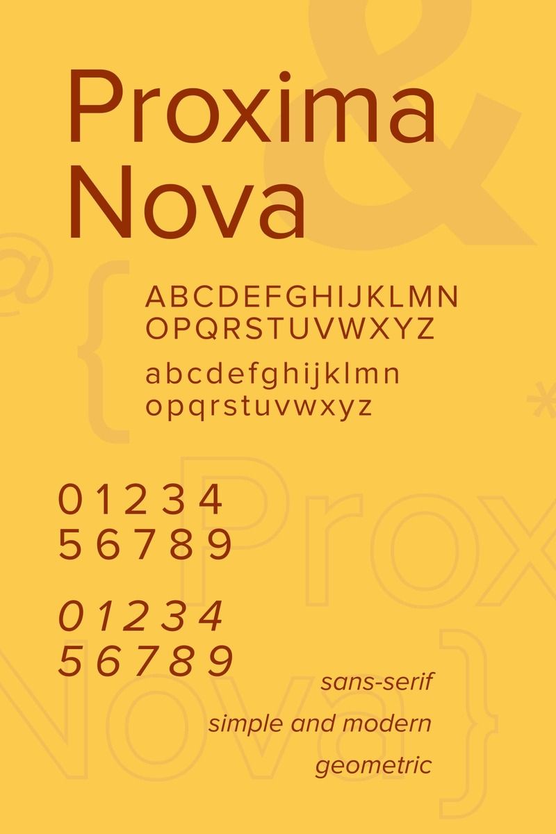 Proxima Nova - Great Sans Serif Font for Logo