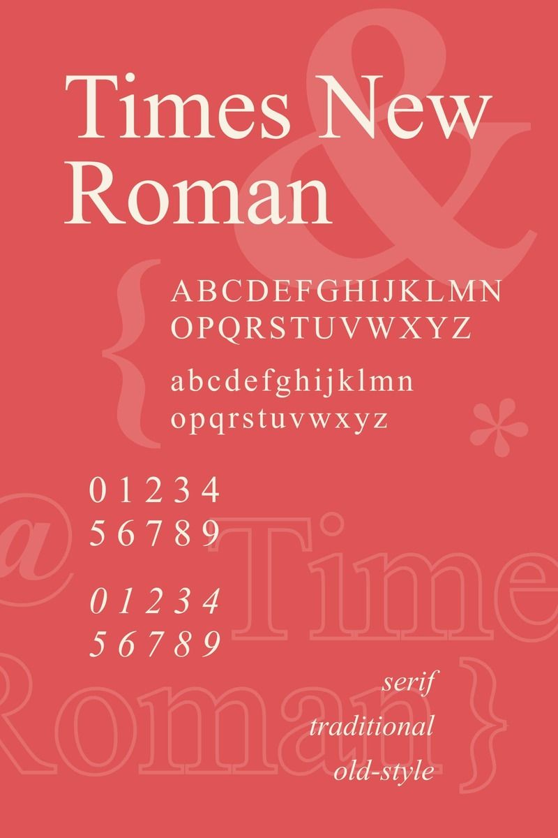 Best Logo Fonts - Times New Roman