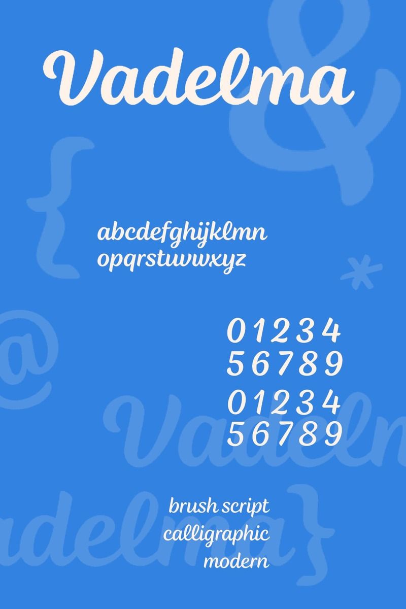 Vadelma - Great handwriting logo font