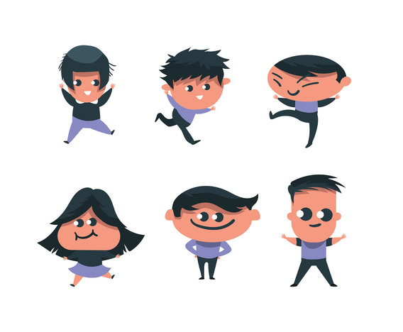 Children Vector Set by FreeVector