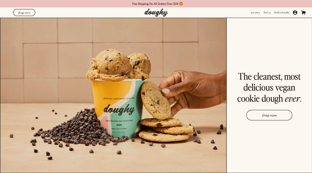 Doughy Shopify Site Inspiration
