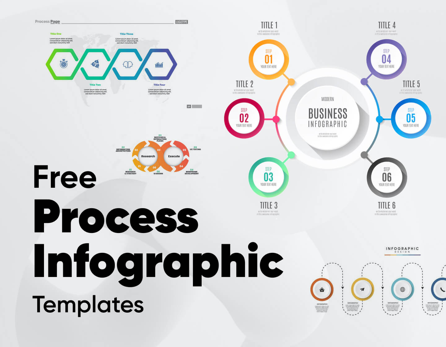 40+ Free Process Infographic Templates To Visualize Steps - RGD