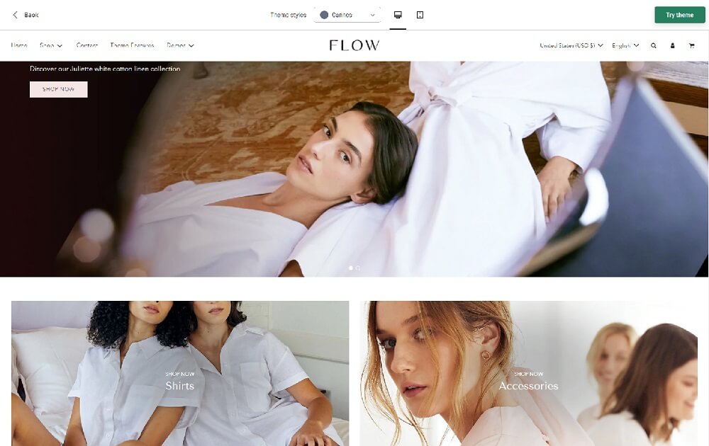 Flow Cannes - Clean Shopify Theme