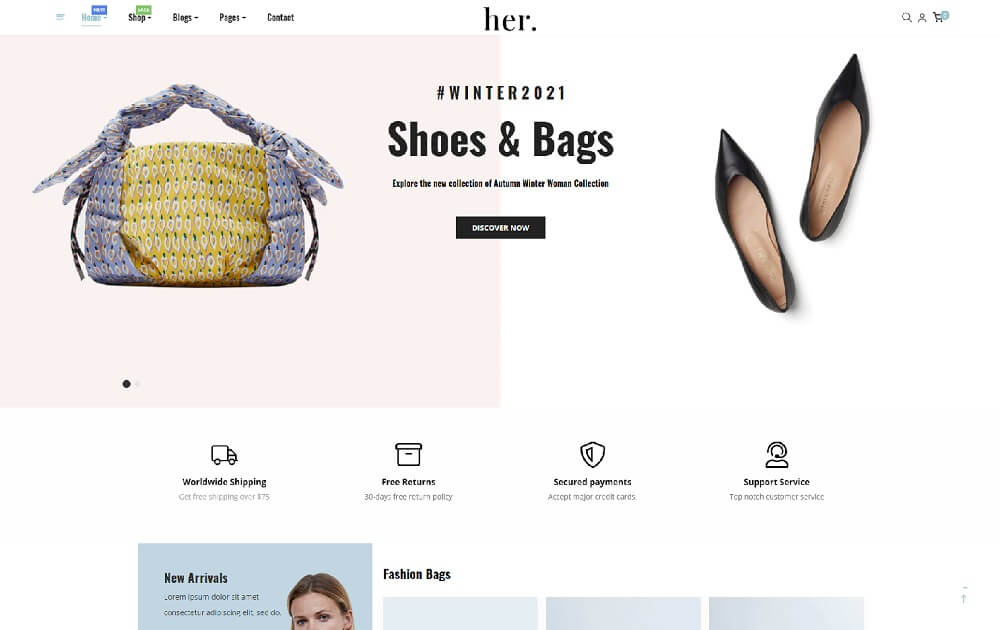 Her Fashion Store – Multipurpose Shopify Theme