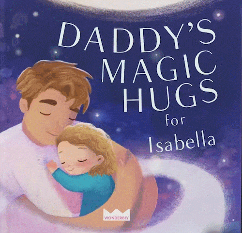Daddy's magic hugs - personalized book