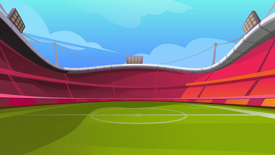 Free cartoon stadium background