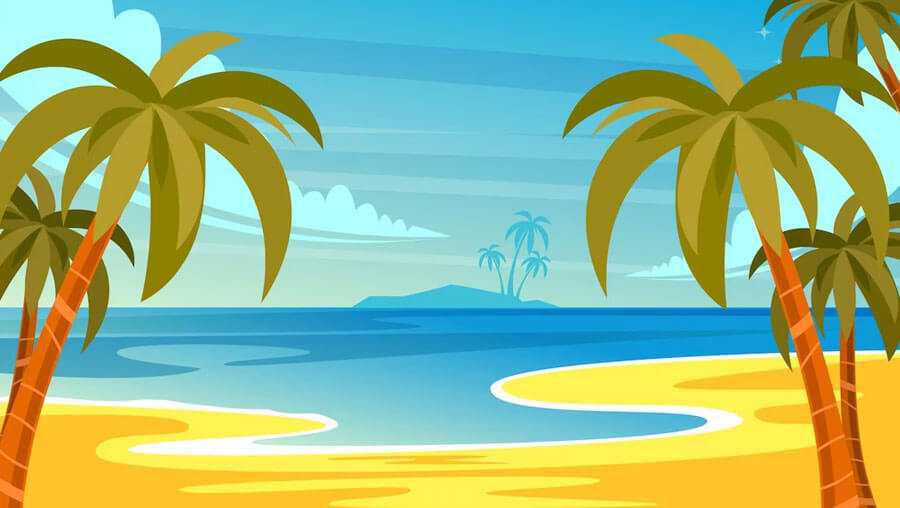 Summer landscape background free download