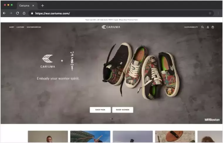 Cariuma - Eco Skate Sneakers eCommerce Store